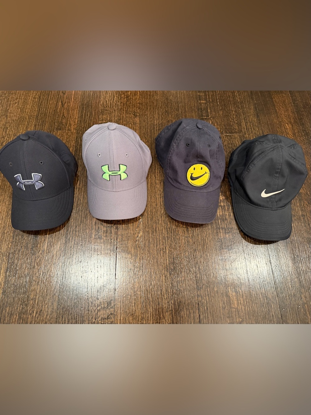 Youth Baseball Hat Bundle – Nike & Under Armour – One Size / Ages 4-6 – Like New